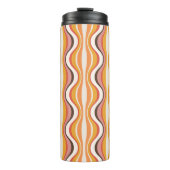Groovy, 70s retro style patterned travel mug タンブラー (正面)