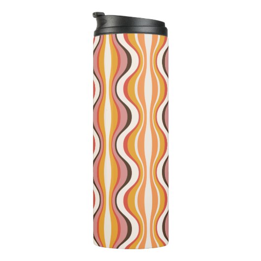 Groovy, 70s retro style patterned travel mug タンブラー (回転右)