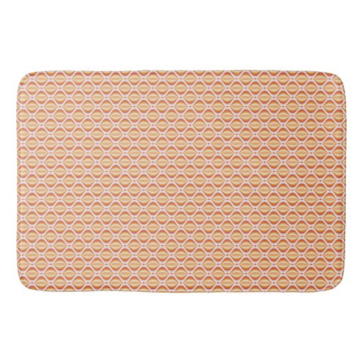 Groovy, 70s style patterned bath mat バスマット (正面)