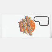 Groovy 70s Style Summer Sunset Samsung Galaxyケース (裏面横)