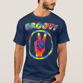 Groovy 70'sTie Dye Vintage Tee For Retro Party  Tシャツ