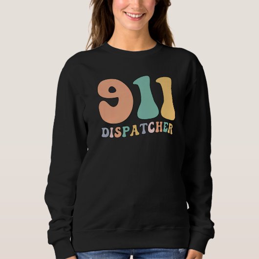 Groovy 911 Dispatcher Proud 911 Operator スウェットシャツ (正面)