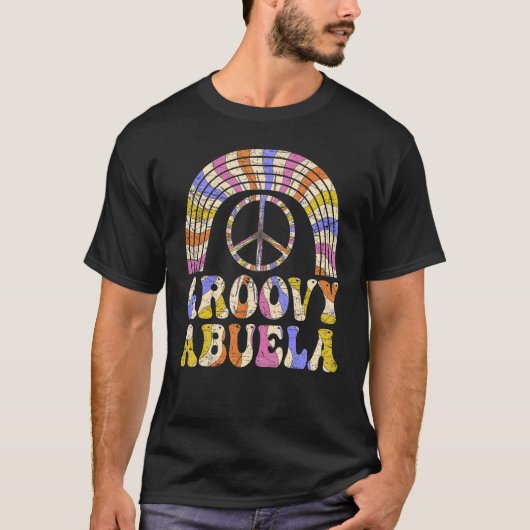 Groovy Abuela 70s美的ノスタルジア1970年代メキシコ Tシャツ (正面)