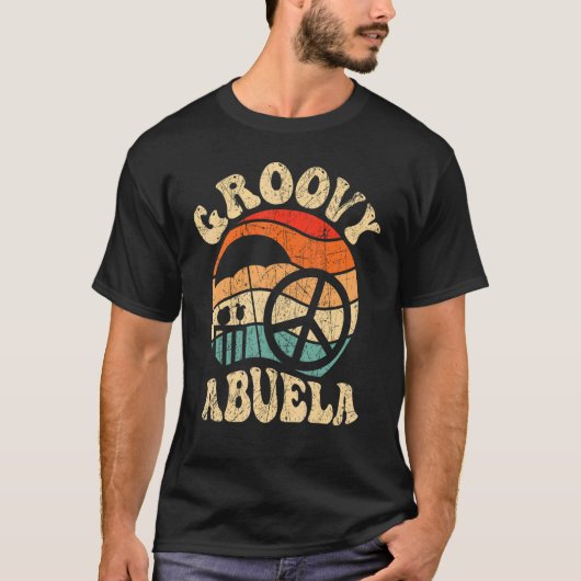 Groovy Abuela 70s Aesthetic Nostalgia 1970's Mexic Tシャツ (正面)