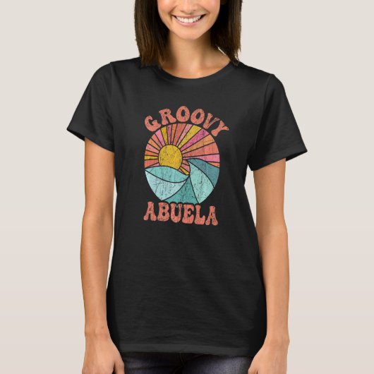 Groovy Abuela 70s Aesthetic Nostalgia 1970's Mexic Tシャツ (正面)