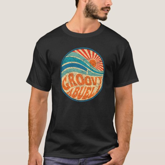 Groovy Abuela 70s Aesthetic Nostalgia 1970's Mexic Tシャツ (正面)