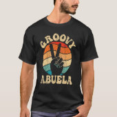 Groovy Abuela 70s Aesthetic Nostalgia 1970's Mexic Tシャツ (正面)