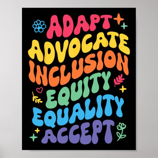 Groovy Adaptor Advocate Inclusion Equity Equality  ポスター (正面)