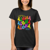 Groovy Aloha Hawaii Beach Summer Vacation Family C Tシャツ (正面)