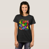 Groovy Aloha Hawaii Beach Summer Vacation Family C Tシャツ (正面フル)