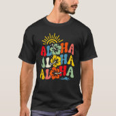 Groovy Aloha Hawaii Hawaiian Beach Summer Vacation Tシャツ (正面)
