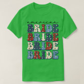 Groovy American Bride 4Th Of July Girls Trip Tシャツ (デザイン正面)
