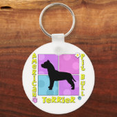 Groovy American Pit Bull Terrier キーホルダー (正面)