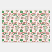 Groovy and Bright Santa ラッピングペーパーシート (正面3)