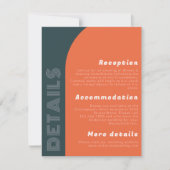 Groovy Archレトロ結婚の詳細 |明るいオレンジ (正面)