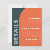 Groovy Archレトロ結婚の詳細 |明るいオレンジ (正面)