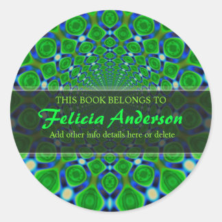 Groovy Art Bookサイケデリックラトリップ（幻覚体験）のようなベルスタンプ ラウンドシール