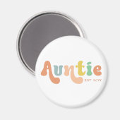 Groovy Auntieカスタム設立 |おばさんへのギフト マグネット (正面/裏面)