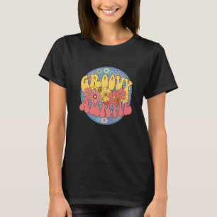 Groovy Auntieレトロマッチングファミリーベビーシャワーこんにちは Tシャツ