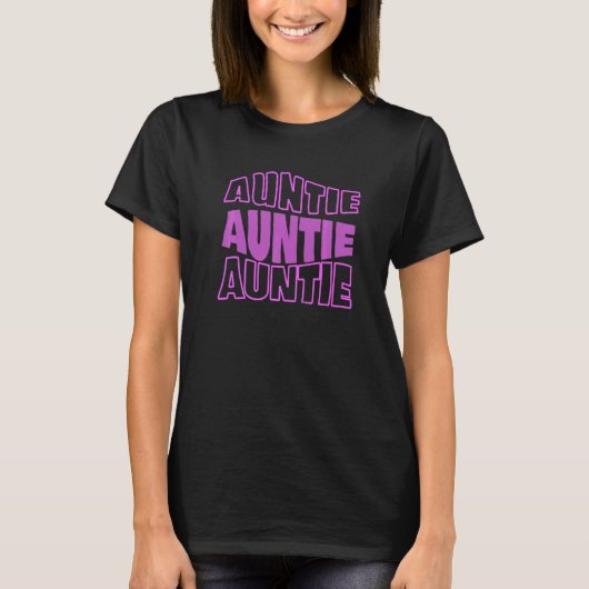 Groovy Auntie Retro 70s Vibes Cool Grandaunt  New  Tシャツ (正面)