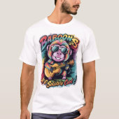 Groovy Baboon：ヒヒは絶対確実クール Tシャツ (正面)