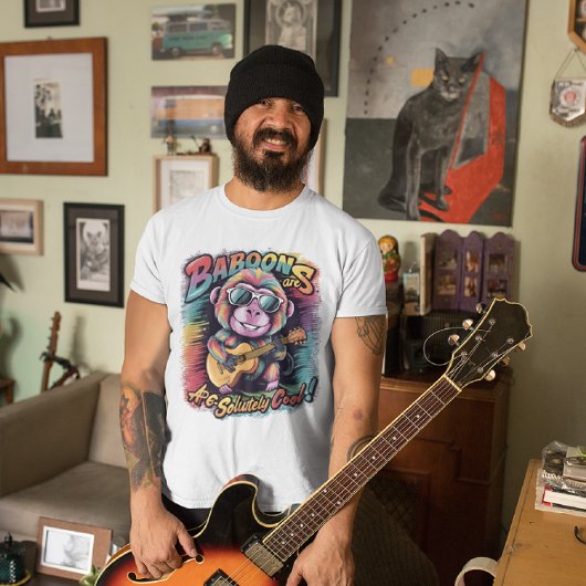 Groovy Baboon：ヒヒは絶対確実クール Tシャツ