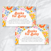 Groovy Baby Showerのベビーベビー用開花 エンクロージャーカード