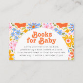 Groovy Baby Showerのベビーベビー用開花 エンクロージャーカード (正面)