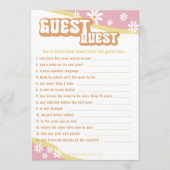 Groovy Baby Shower Games, Bohoレトロ, 70's Vibe メニュー (正面)