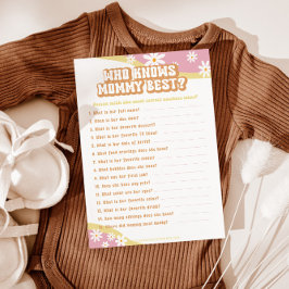 Groovy Baby Shower Games, Bohoレトロ, 70's Vibe メニュー