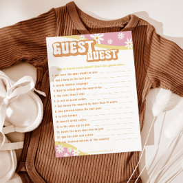 Groovy Baby Shower Games, Bohoレトロ, 70's Vibe メニュー