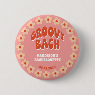 Groovy Bachピンボタン – レトロバチェロレッテ優先 缶バッジ