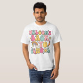 Groovy Back to School Shirt – Retro Rainbow Teache Tシャツ (正面フル)