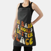 Groovy Bakerより良い場所で世界を焼く エプロン (インサイチュ)