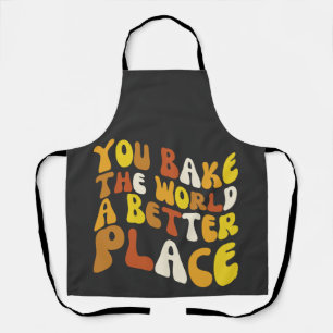 Groovy Bakerより良い場所で世界を焼く エプロン
