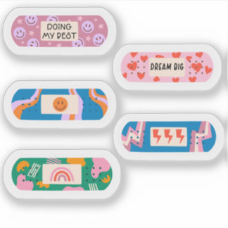 Groovy Bandやる気を起こさせる-Aid -レトロヒーリングビベス シール