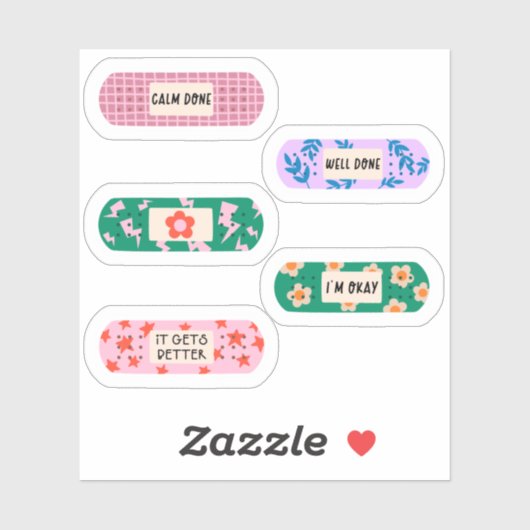 Groovy Bandやる気を起こさせる-Aid -レトロヒーリングビベス シール (シート)