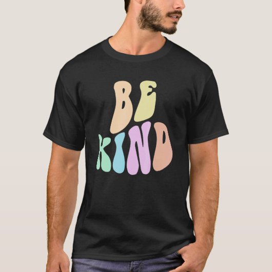 Groovy BE KIND Retro Choose Kindness Anti Bully Fr Tシャツ (正面)