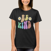 Groovy BE KIND Retro Stop Bullying Choose Kindness Tシャツ (正面)