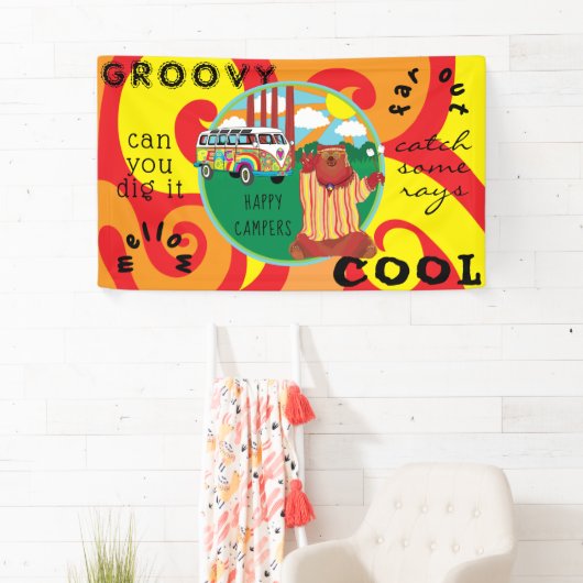 Groovy Bearバナー 横断幕 (インサイチュ)