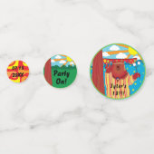 Groovy Bearパーティー紙吹雪 コンフェッティ (正面)