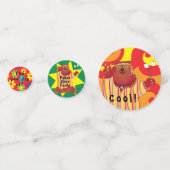 Groovy Bearパーティー紙吹雪 コンフェッティ (裏面)