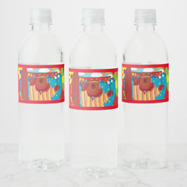 Groovy Bear Water Bottleラベル ペットボトルラベル