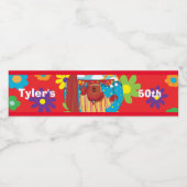 Groovy Bear Water Bottleラベル ペットボトルラベル (シングルラベル)