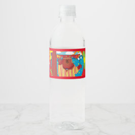 Groovy Bear Water Bottleラベル ペットボトルラベル