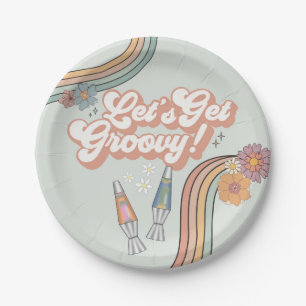 Groovy Birthday Partyのテーブルを取得する ペーパープレート