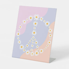 Groovy Birthday Party Bohoデイジーデコレーション表 台座サイン