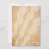 Groovy Birthday Party Invitation, Peace Love & おもし 招待状 (裏面)