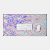 Groovy Blobsデトリップ(幻覚体験)のようなジタカラフルル抽象芸術アート デスクマット (キーボード&マウス)