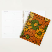 Groovy Bloom - Retro Floral 1970s Planner プランナー手帳 (ディスプレー)